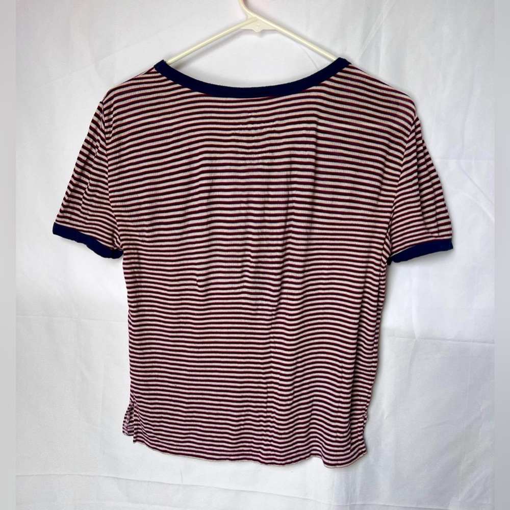 Ribbed Soft & Sexy Ringer Tee - Picture 4 of 4